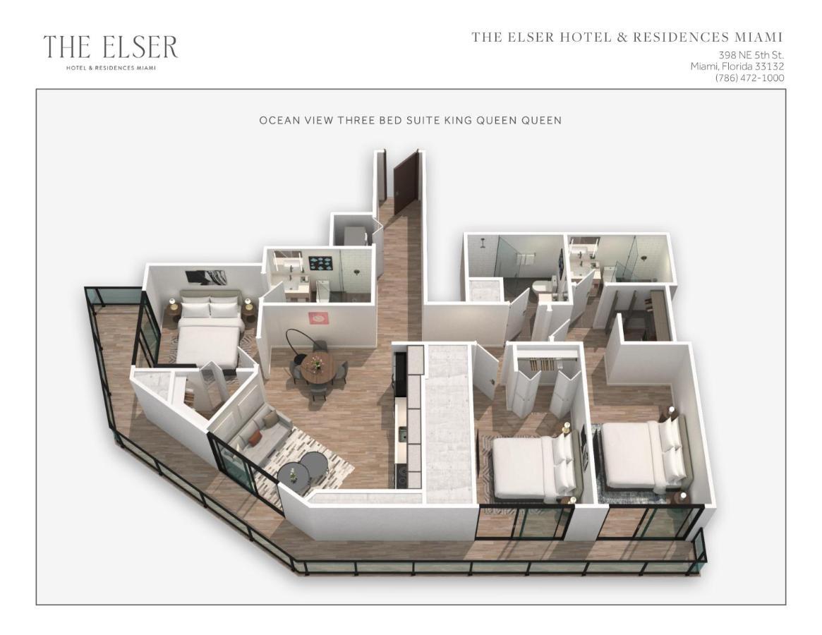 Ocean View Three Bedroom Suite King or Queen or Queen