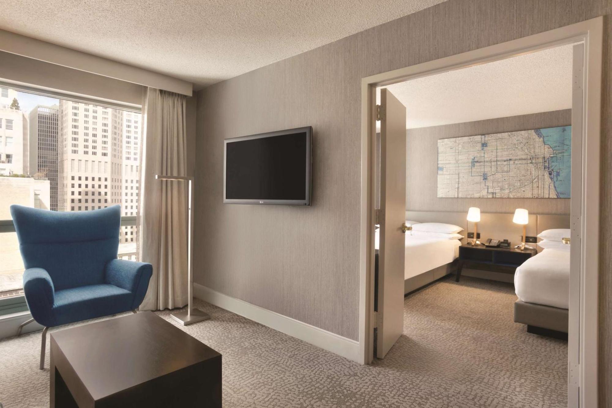 One-Bedroom Suite Two Double Beds Accessible Bathtub