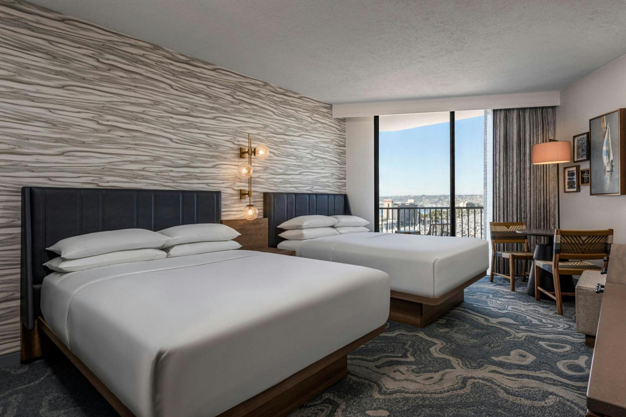2 Double beds Marina Tower Deluxe Guest Room