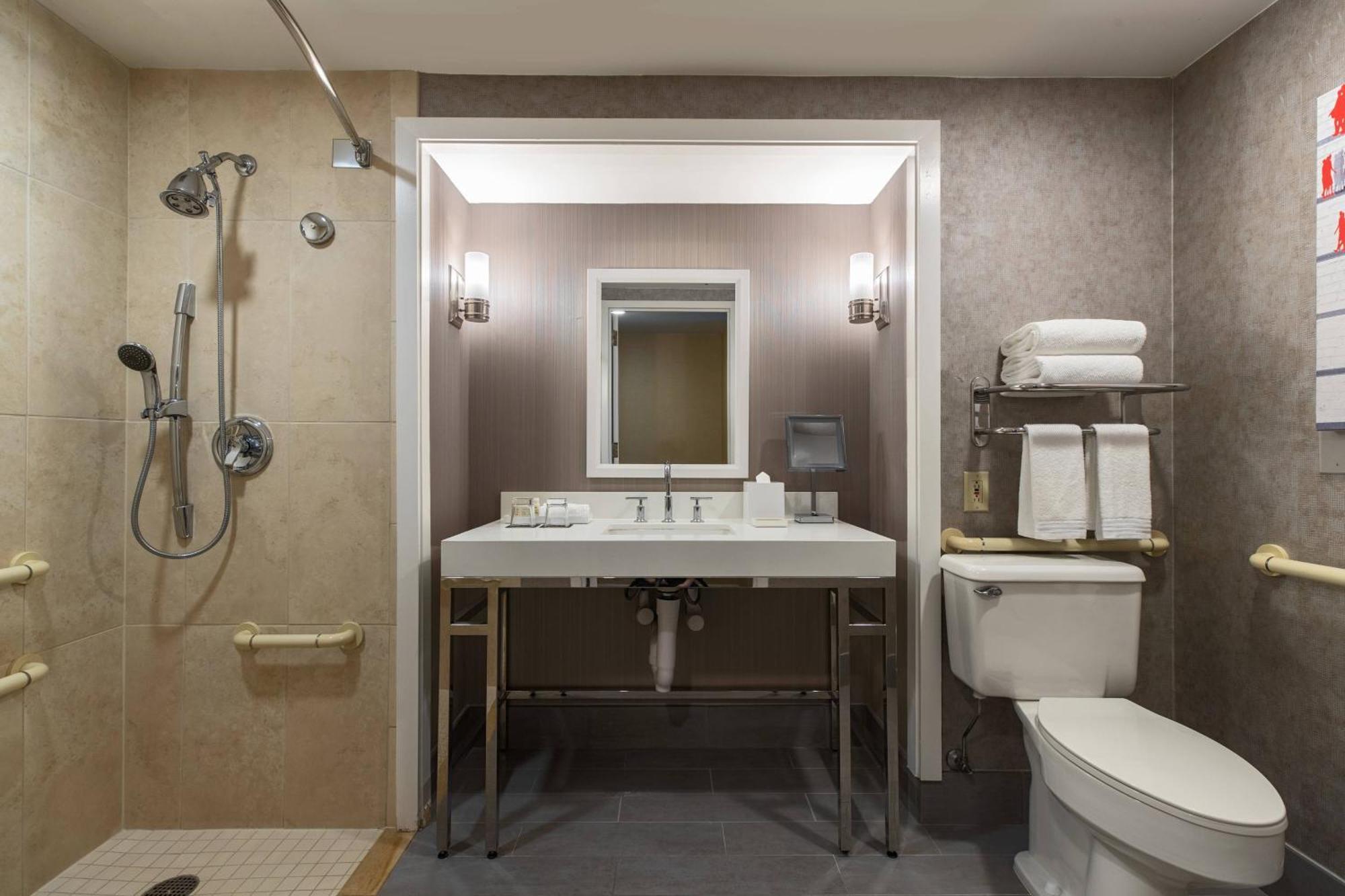 King Room Roll Shower Club Lounge Access Mobility Accessible