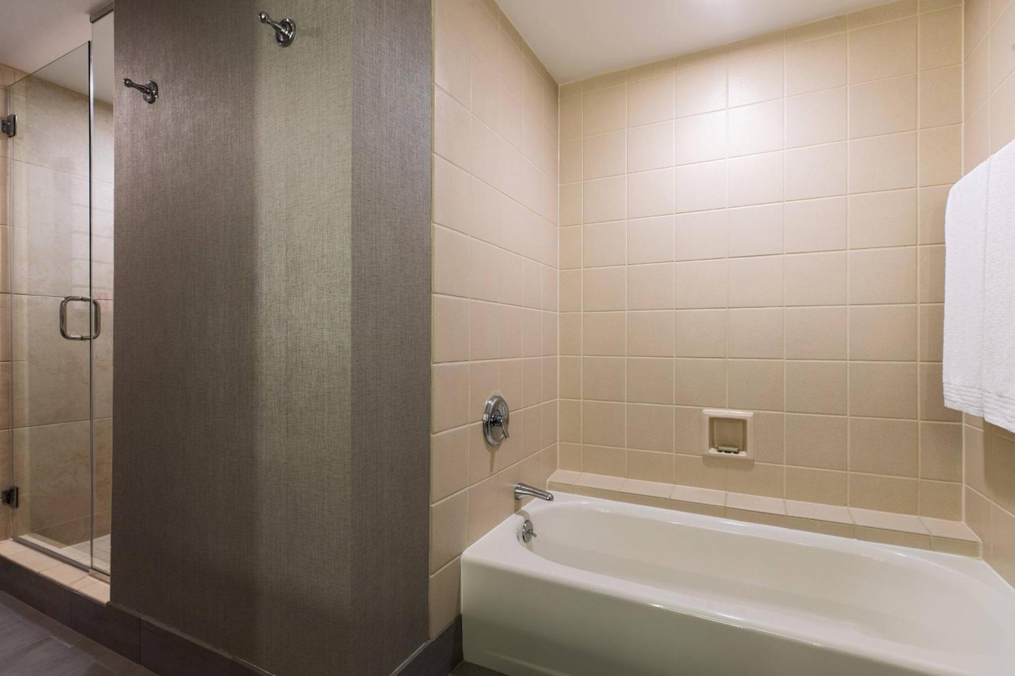 One-Bedroom Riviere King Suite Roll Shower Chicago River View Mobility Accessible