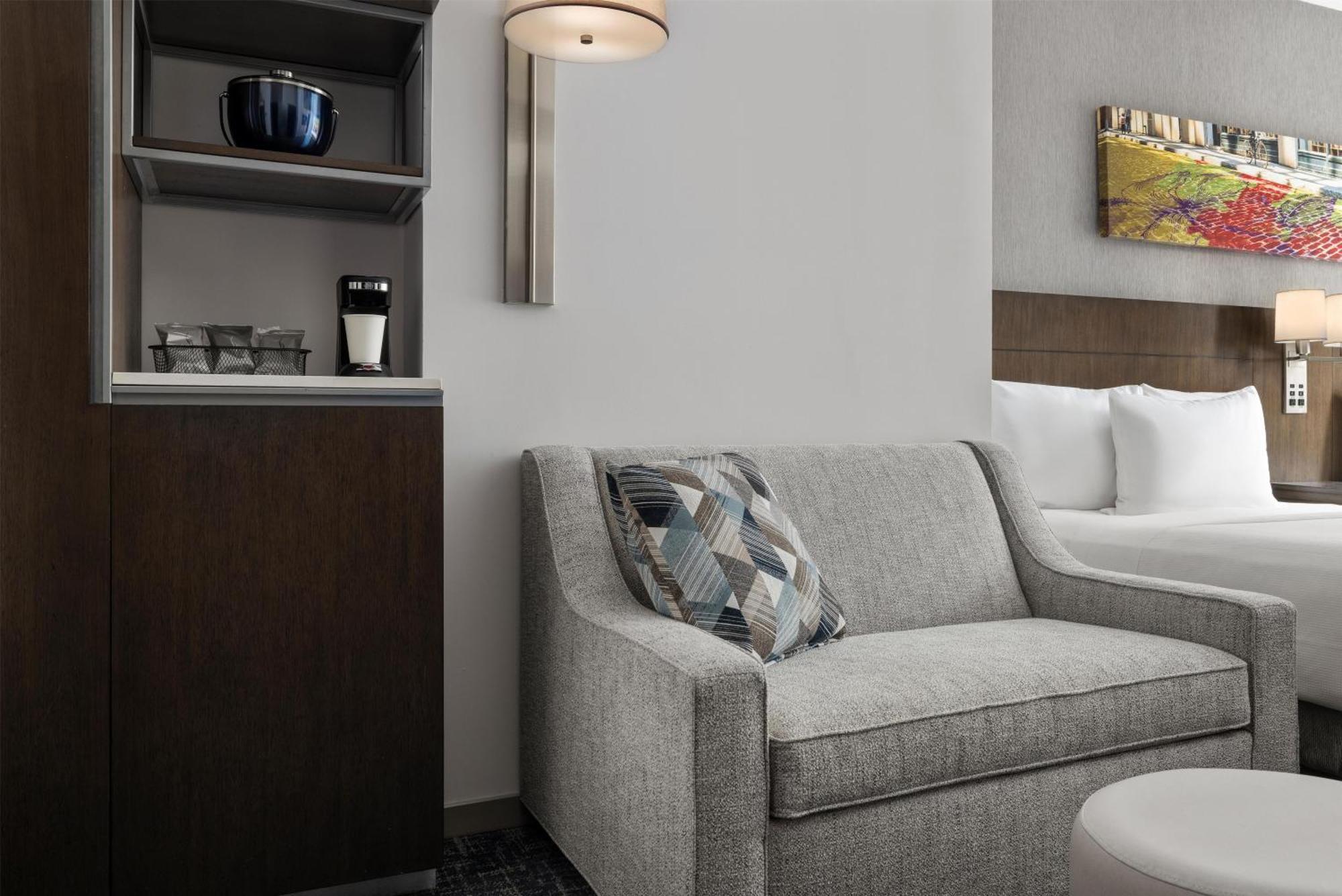 Double Room Two Double Beds Sofa Bed City View